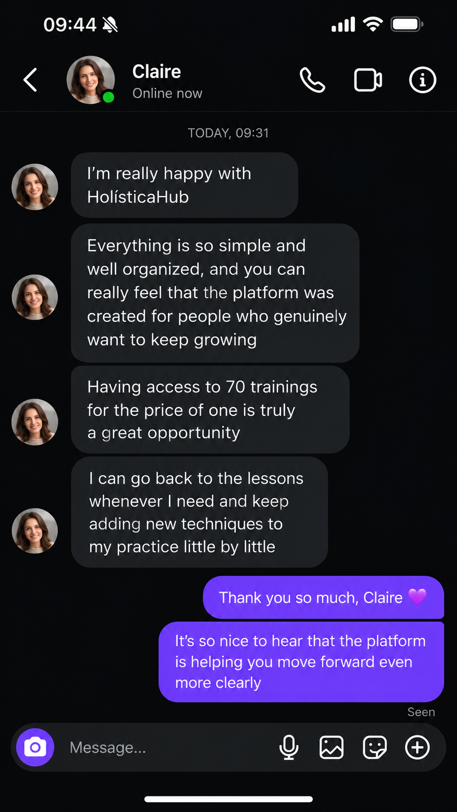 HolísticaHub Student 4