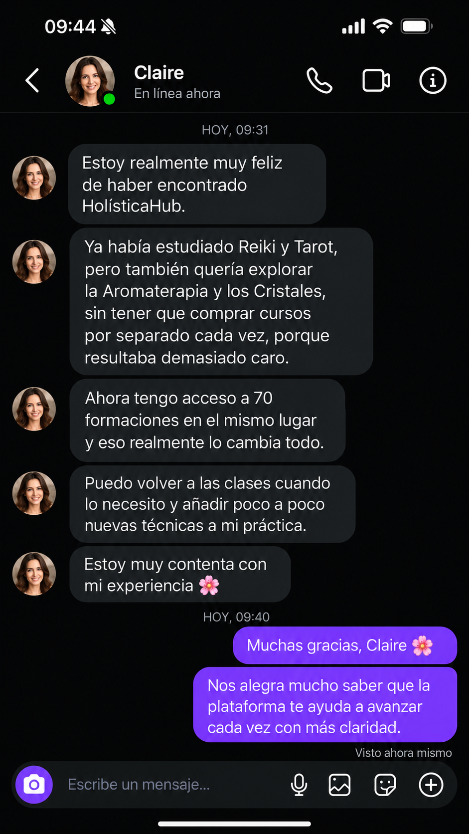 Alumna de HolísticaHub 2